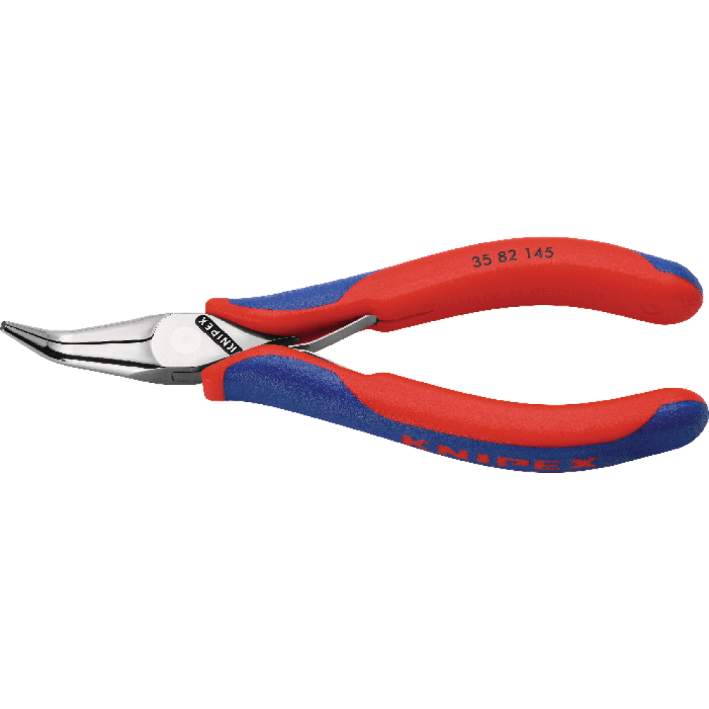 Flachrundzange Elektronik gewinkelt 145mm KNIPEX