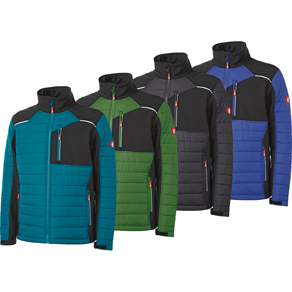 Fortis Elements Hybrid-Steppjacke grün/schwarz Größe L
