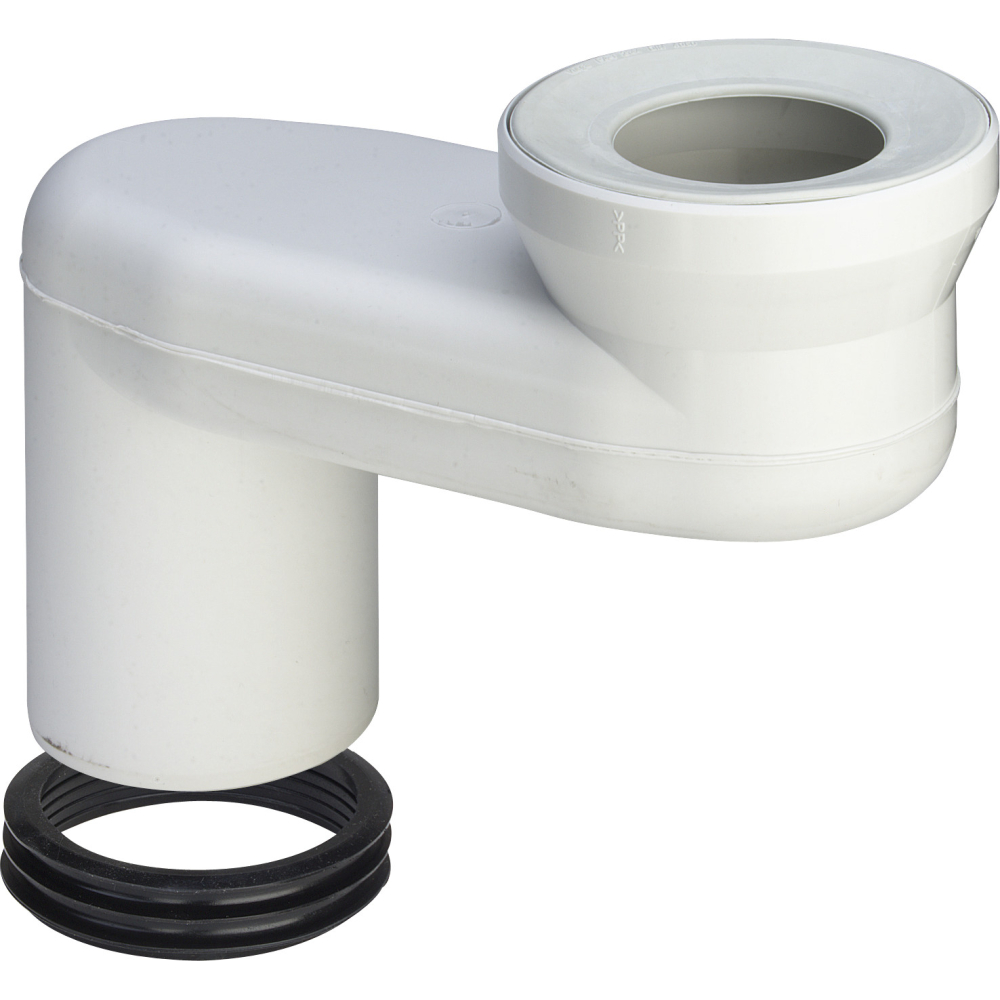 Viega Versprungbogen 8090 in DN100 Verspr. 180mm Kunststoff weiss