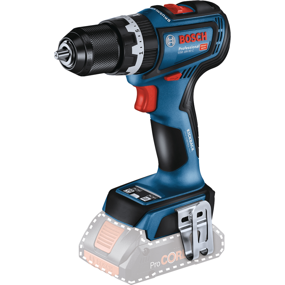 Bosch Akku-Schlagbohrschrauber 18V c&g GSB 18V-90C 35/90Nm solo