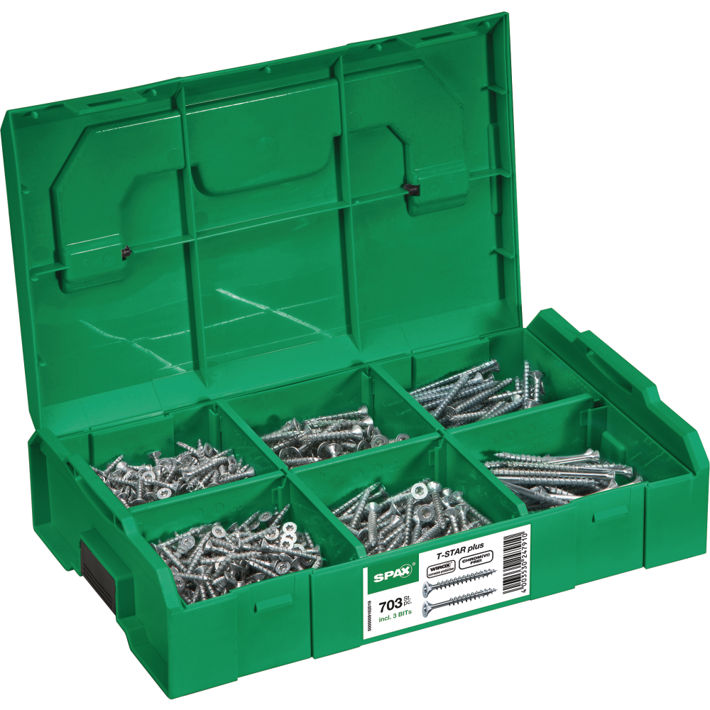 SPAX Montagekoffer L-Boxx Mini Senkk. WIROX®