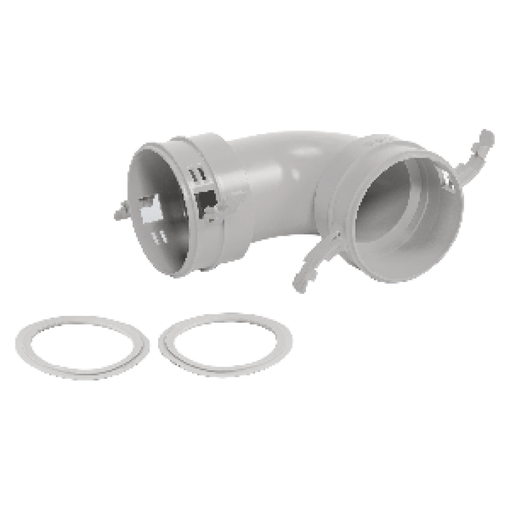 Vaillant Bogen 90 Gr. ohne Befestigungs- sockel Durchm. 75/62 mm mit Dichtungen