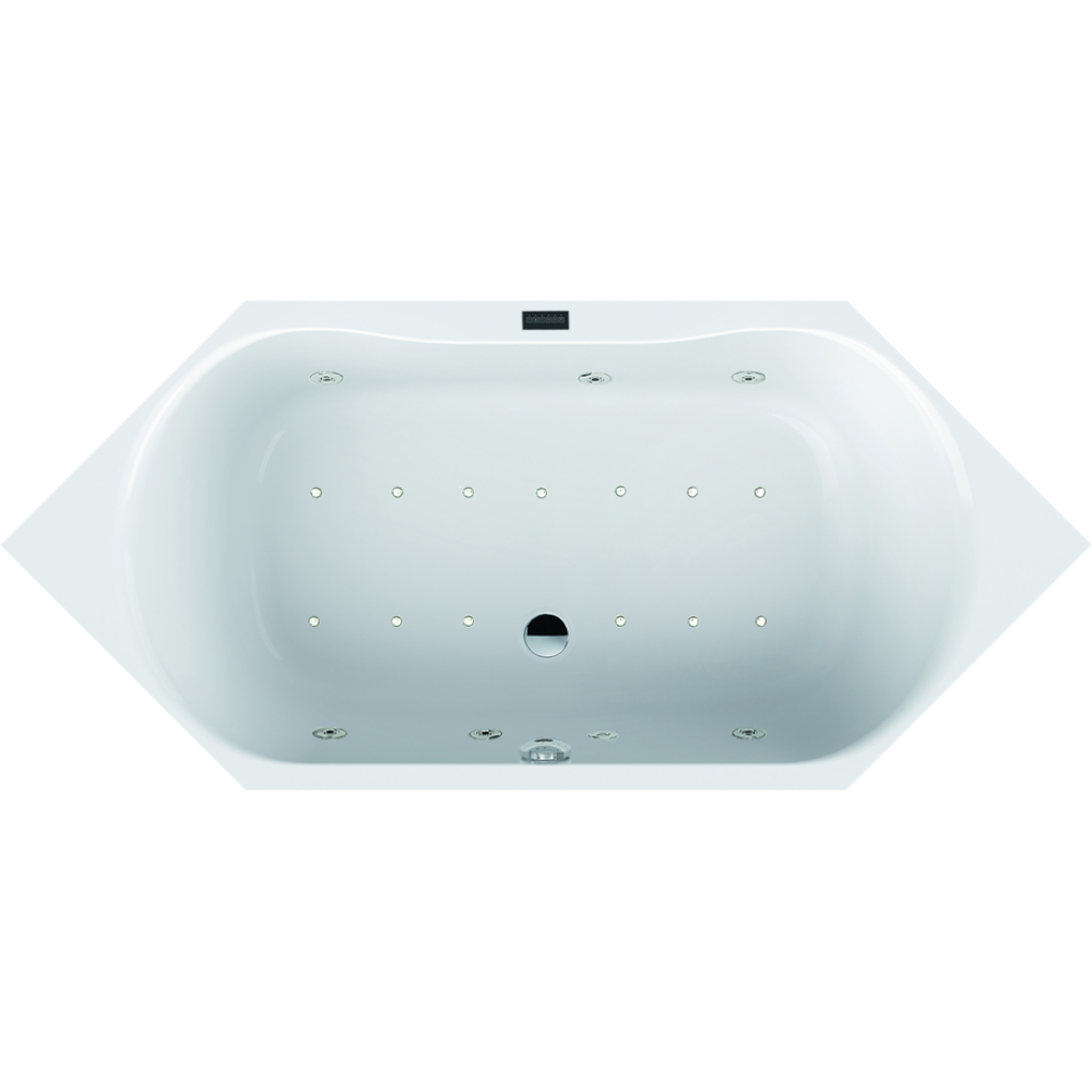 FORMAT Pro 6-Eck-Poolwanne 190 x 90 cm, Comfort