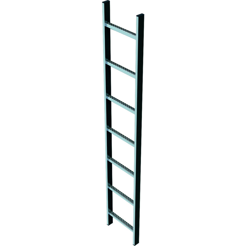 Schachtleiter Edelstahl 10 Sprossen LW300 mm
