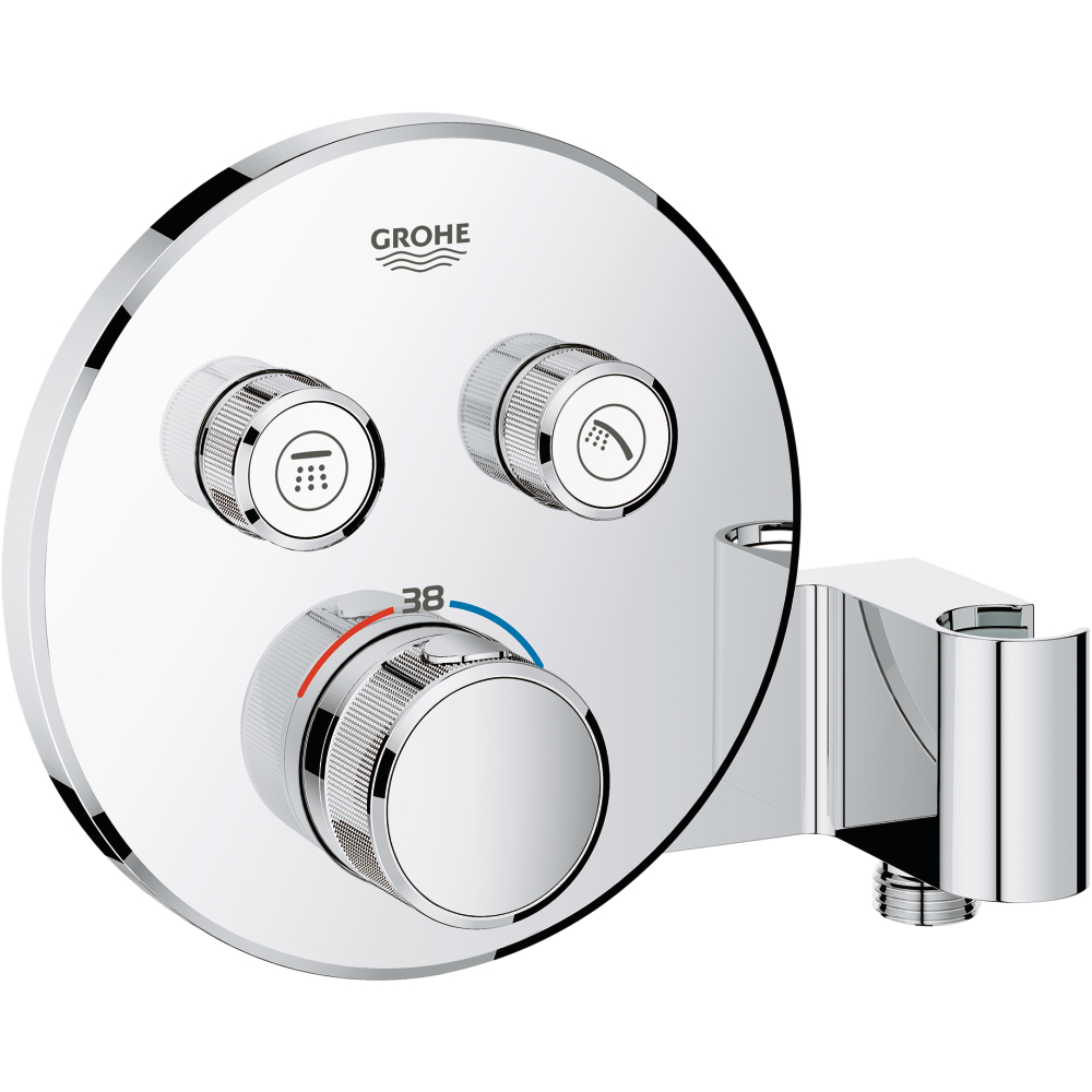 Fertigmont.-Set Grohtherm SmartC. 2 Absp.-V., BRH R