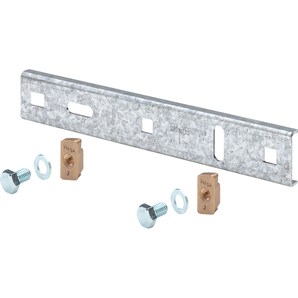 Viega Grundplatte mit SC Profipress G 26241 für Gas in 280x46mm Stahl verzinkt