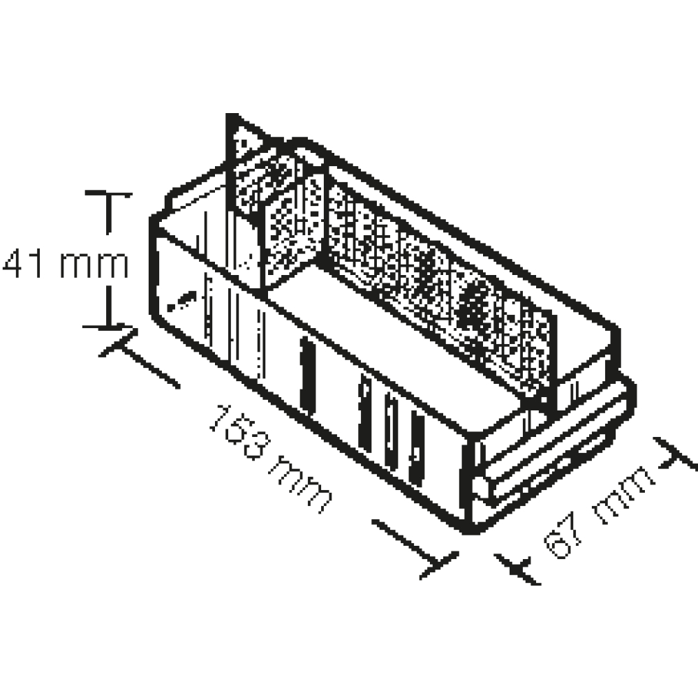 Ersatz-Schublade Typ B H41xB67xT153 mm