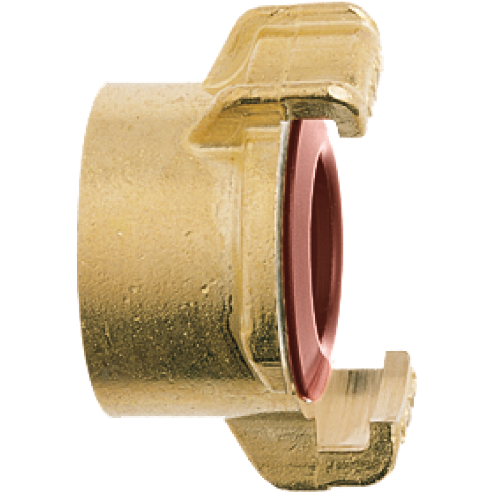 GEKA plus Gewindest. DVGW Messing 1" IG