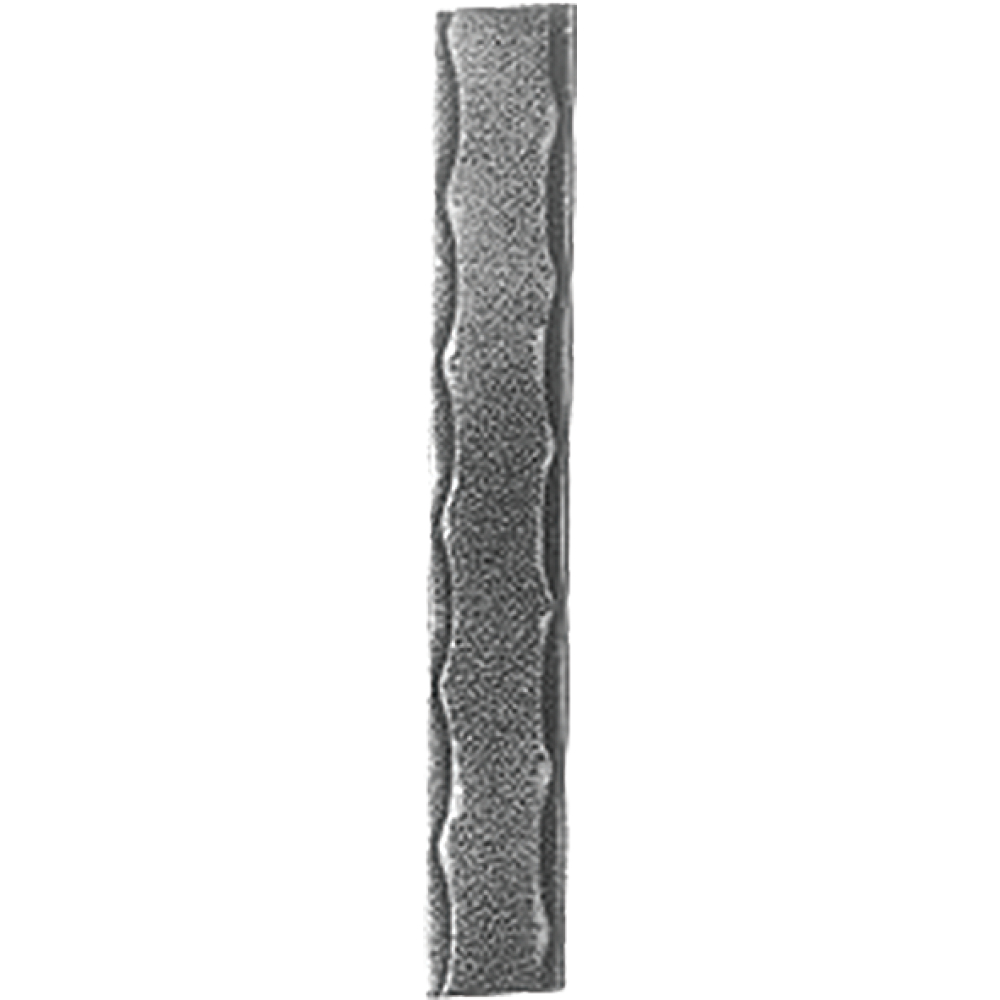 PfT-Handlauf 40x8mm 6m Kante gehämm.,ohne Rille