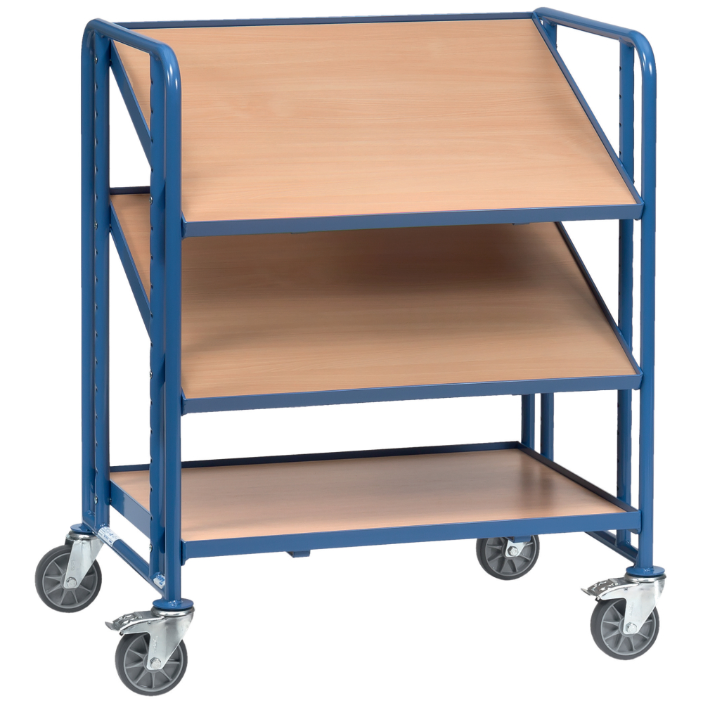 Eurokasten-Wagen 2391 200kg 3Eb. 825x610mm Holz