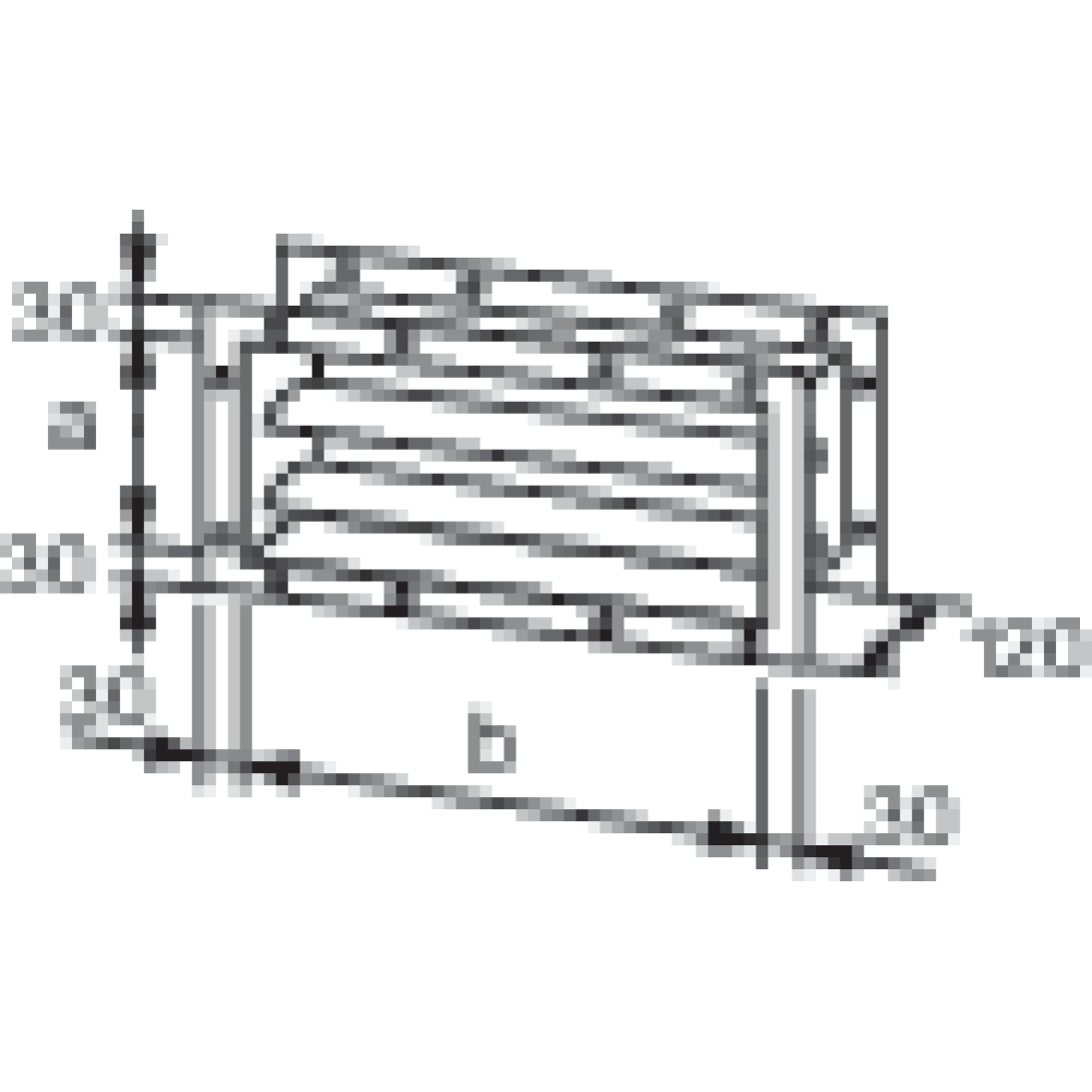 Wolf Jalousieklappe K2 für Kanal für TLHD 40, 200x530mm, verzinkt