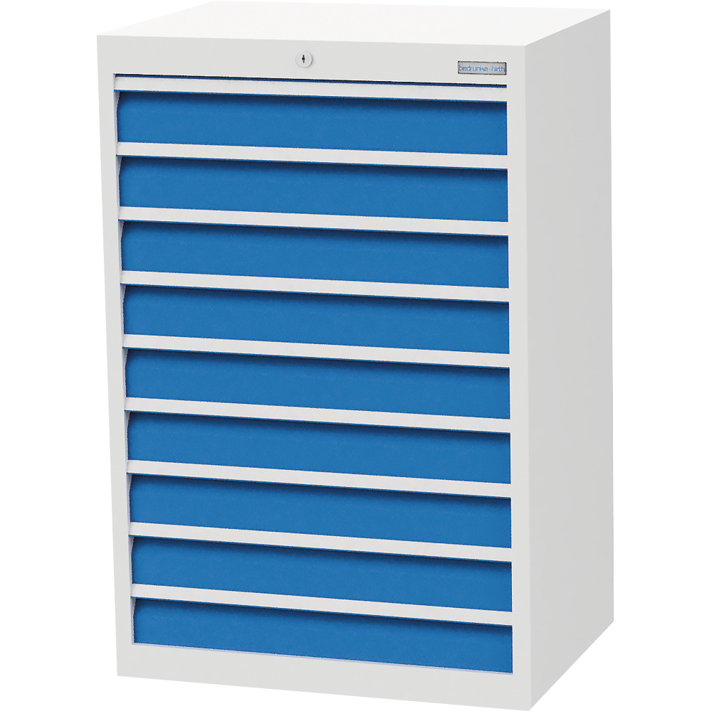 Schubladenschrank T500 680 mm, 9 Sbl. VA