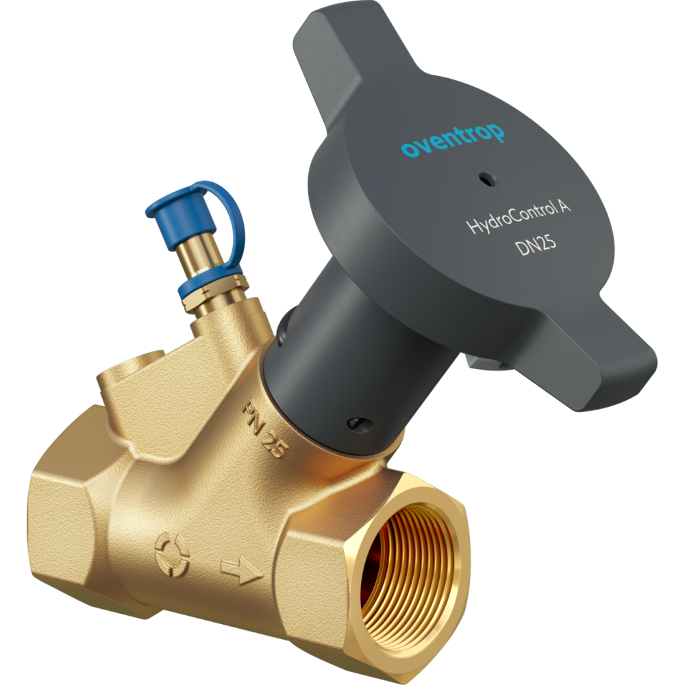 Oventrop Strangreg.-Vtl. Hydrocontrol A DN 40, Rp 1 1/2, PN 25, beids. IG, MS