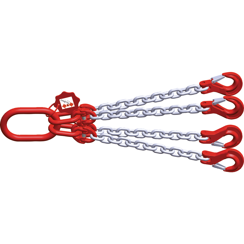 Vierstrang Kettenge. verz. Gabelkopf 160x90mm 3000KG