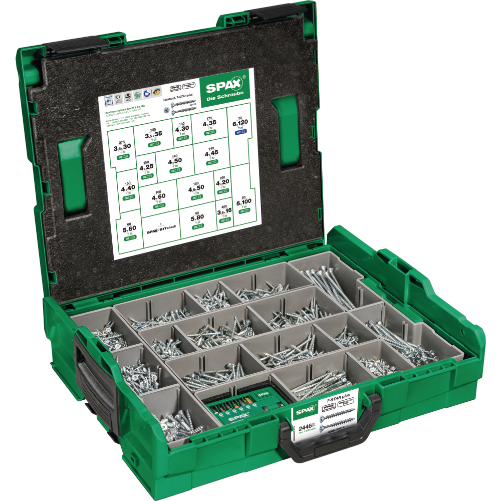 SPAX Montagekoffer L-Boxx Senkkopf WIROX