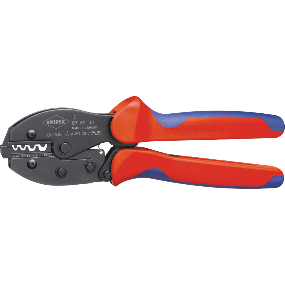 Crimp-Hebelzange Knipex unisol.Kabelsch.0,5x10qmm