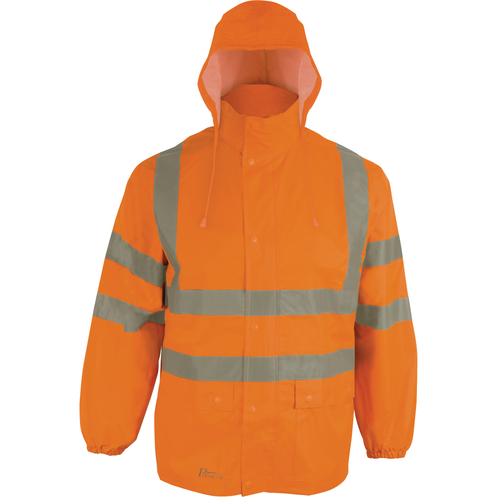 PREVENT® Warnschutz-Regenjacke RJO orange Gr.L