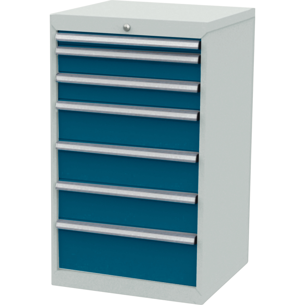 Schubladenschrank FS6 7S H1020mm RAL7035/5010FORUM