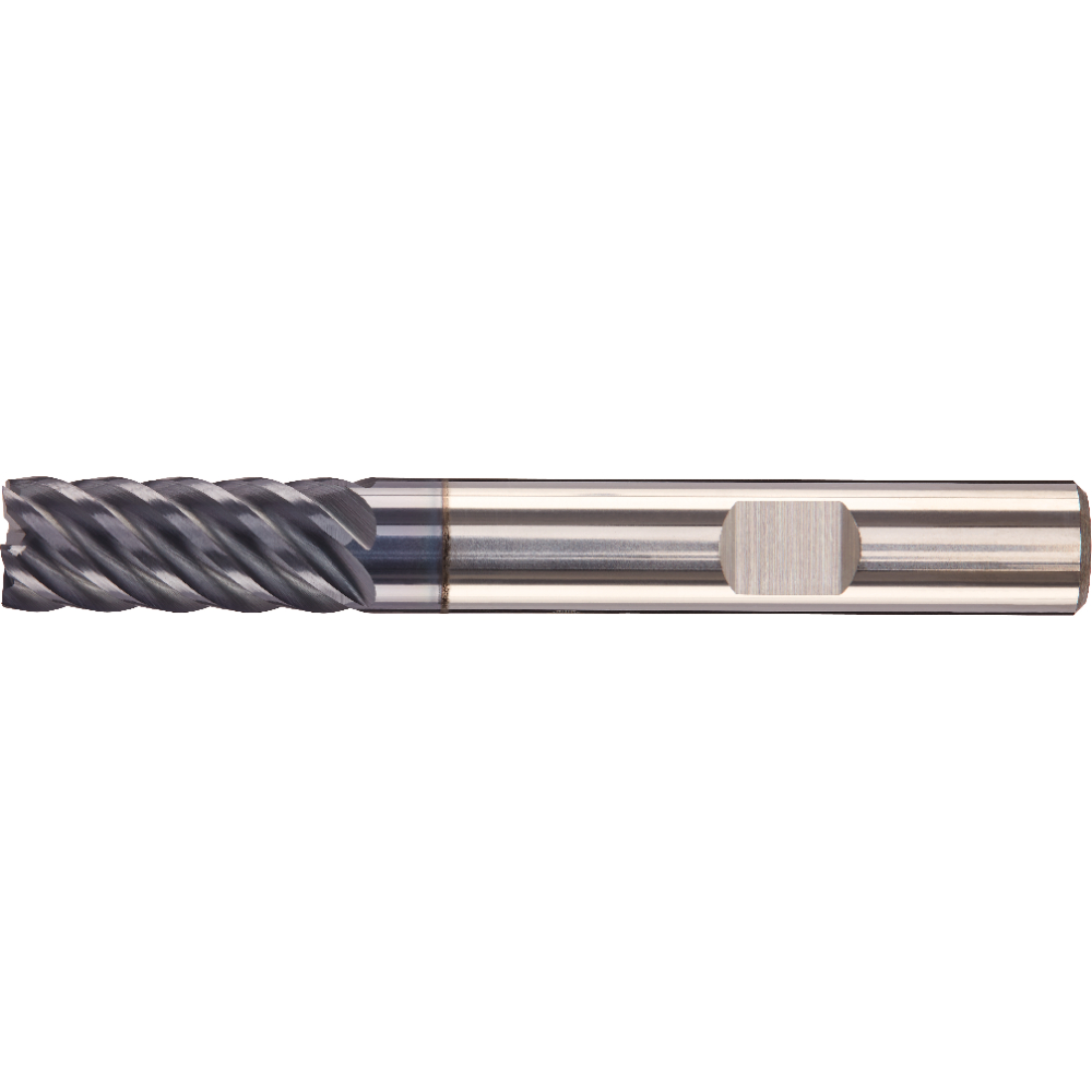 FORTIS Schaftfräser lang VHM AlTiN+ Z6 45Grad Schaft HB 16mm