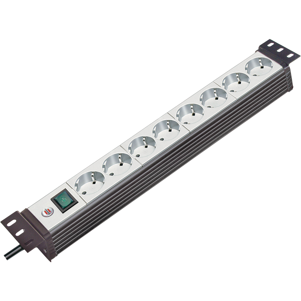Steckdosenleiste 19" 8-fach mit Schalter