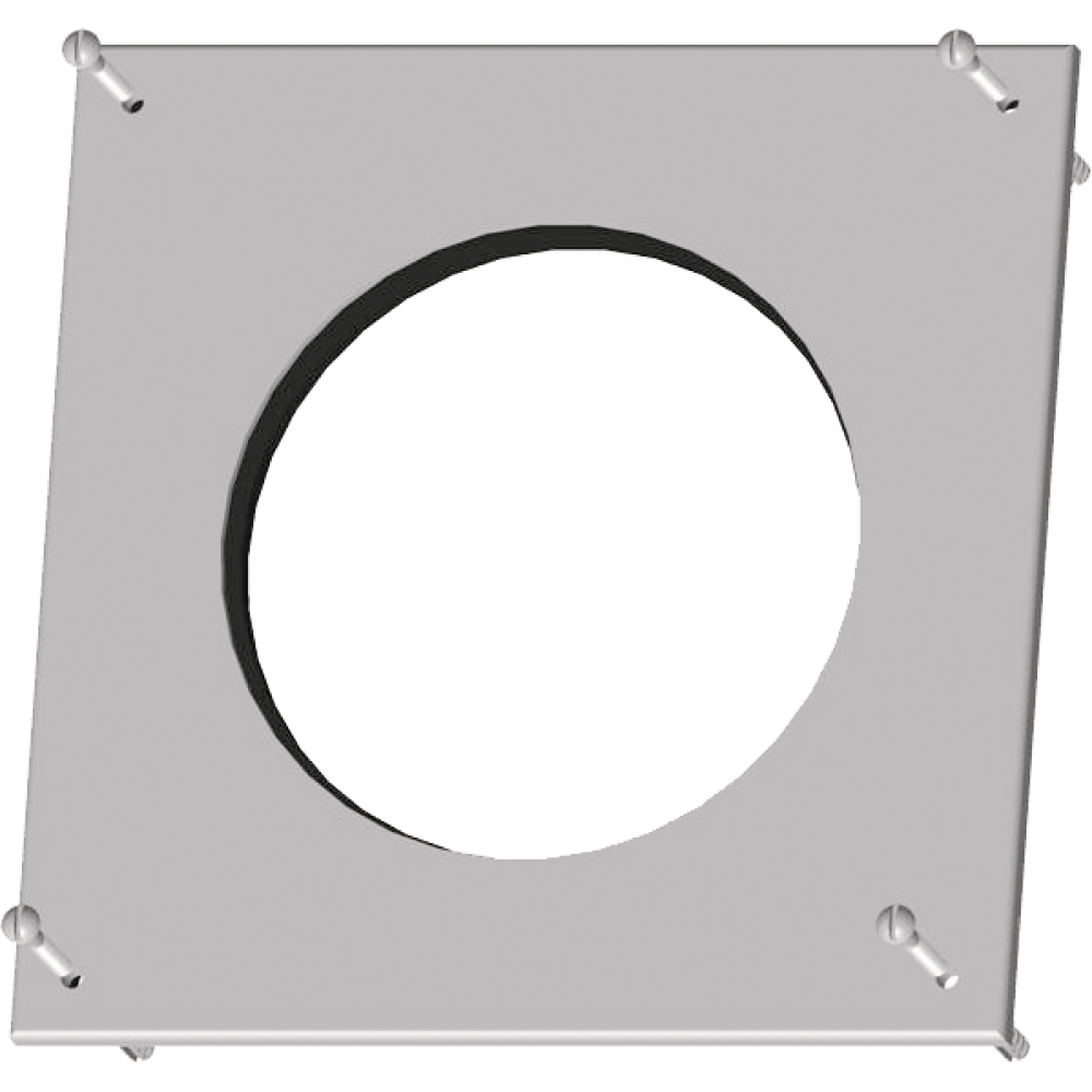 Rosette Wolf f.Luft-/Abg. DN125 weiß