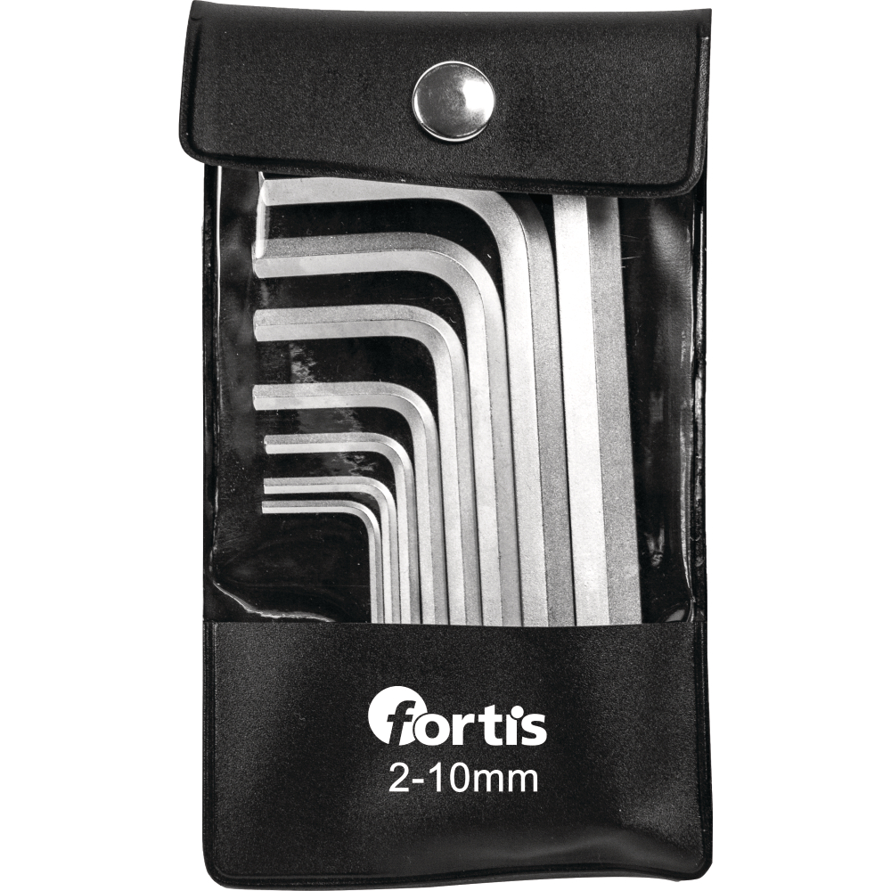 FORTIS Winkelschraubendreher- Satz in Tasche 10-teilig 2-14mm