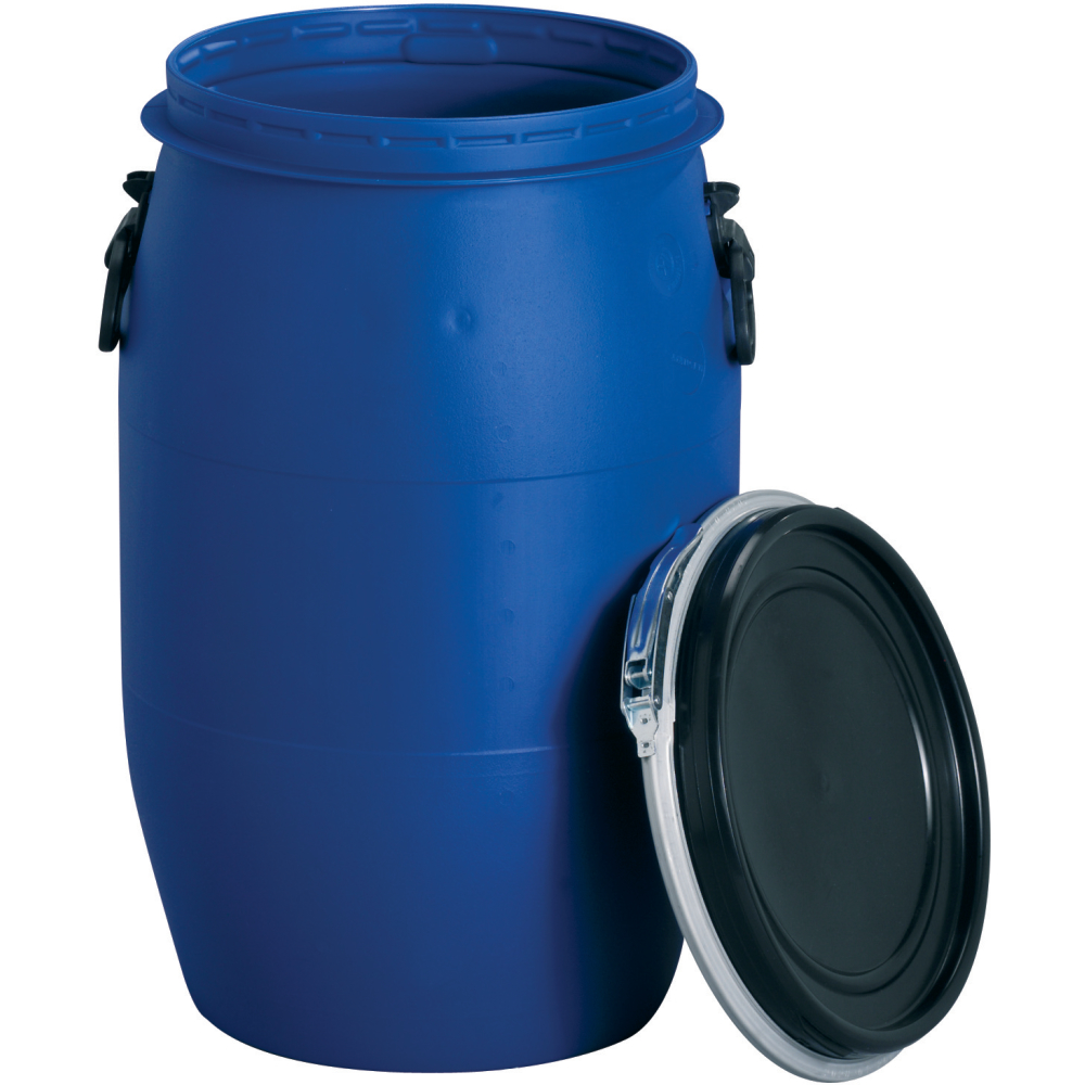 Weithalsfass 60 Liter 640 mm hoch blau
