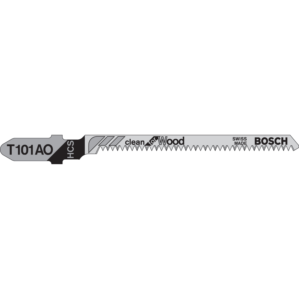 Bosch Stichsägeblatt T 101 AO Clean for Wood 5 Sägeblätter