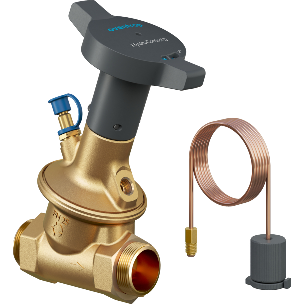 Oventrop Strangreg.-Vtl. Hydrocontrol D DN 50, Rp 2, PN 25, beids. AG, Messing