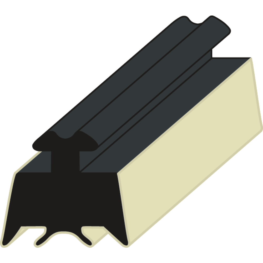 EPDM Rippendichtung 132518 gelb