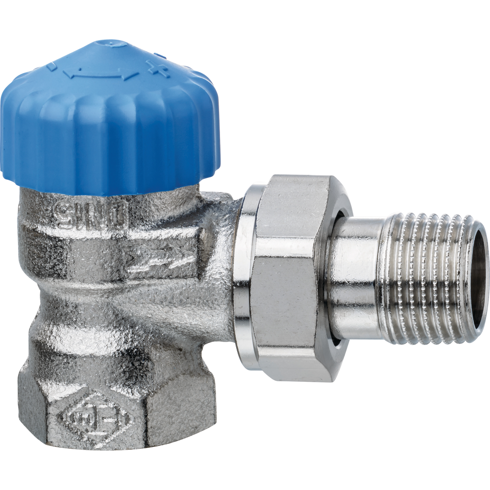 Thermostat-Ventilunterteil Eck, gering. Widerstand