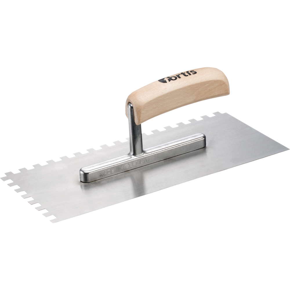 Glättekelle 280x130mm gezahnt 15x15 FORTIS
