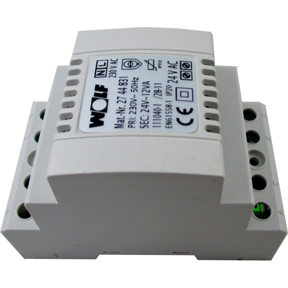Wolf Netztrafo 230VAC / 12VAC / 12VA für WPM-1