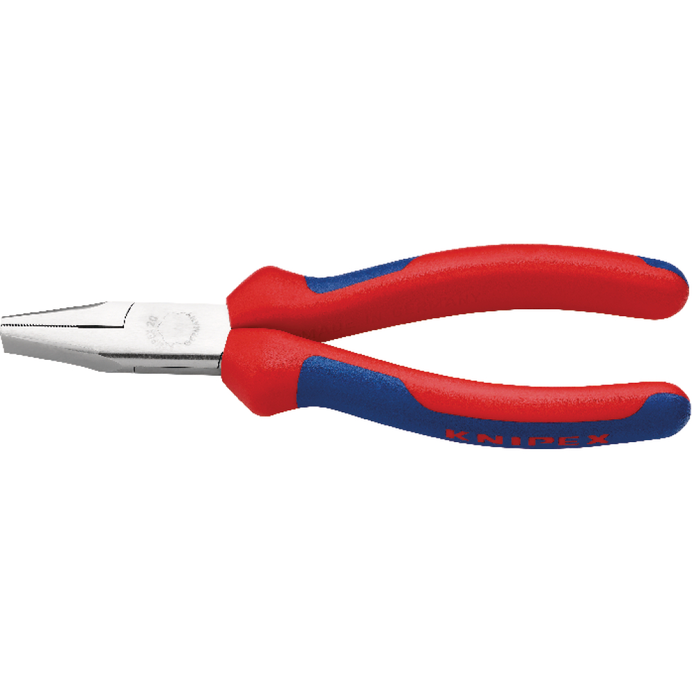 Flachzange verchromt mit Griffen mit PVC-Überzug 160mm