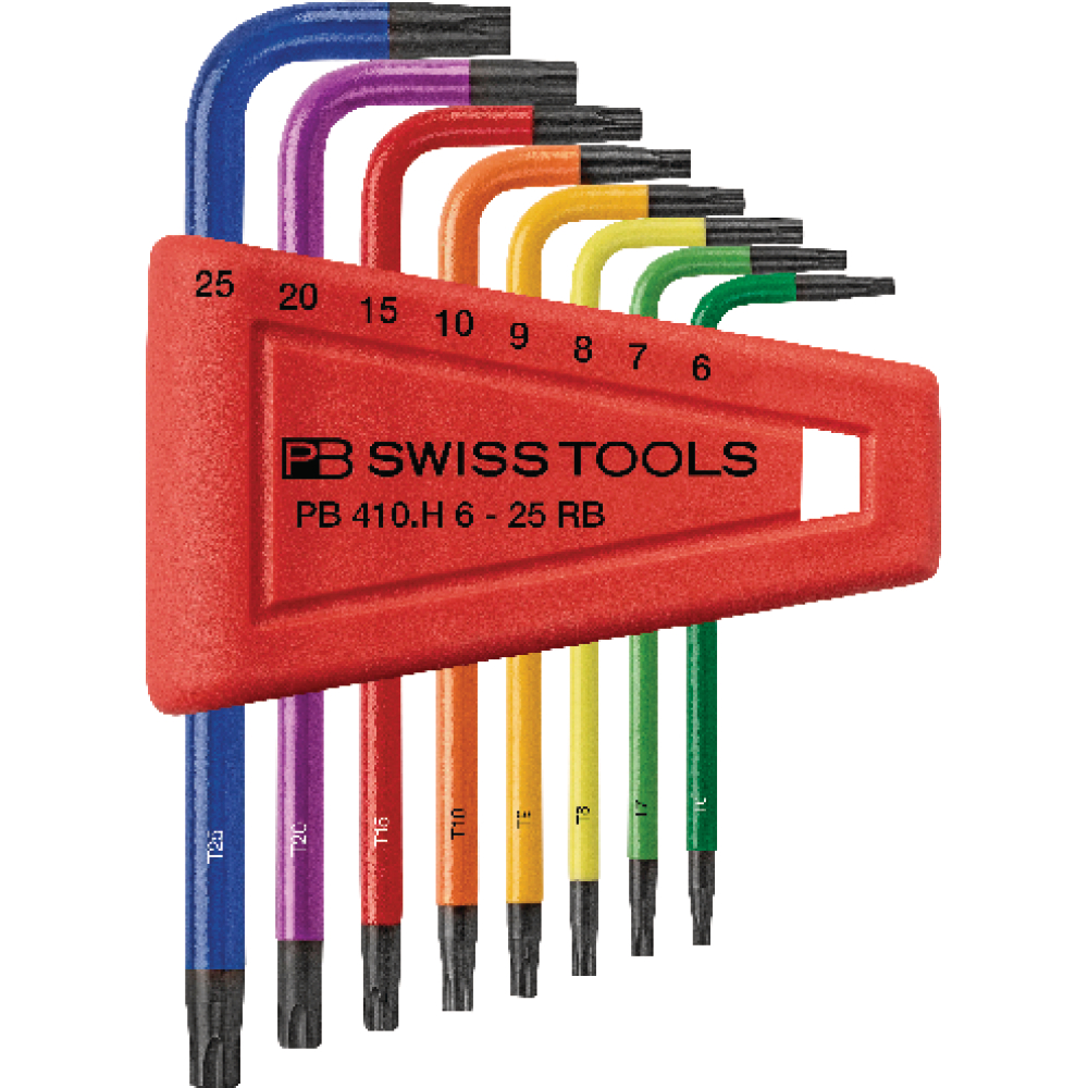 Winkelschraubendreher- Satz im Kunststoffhalter 8-teilig T6-T25