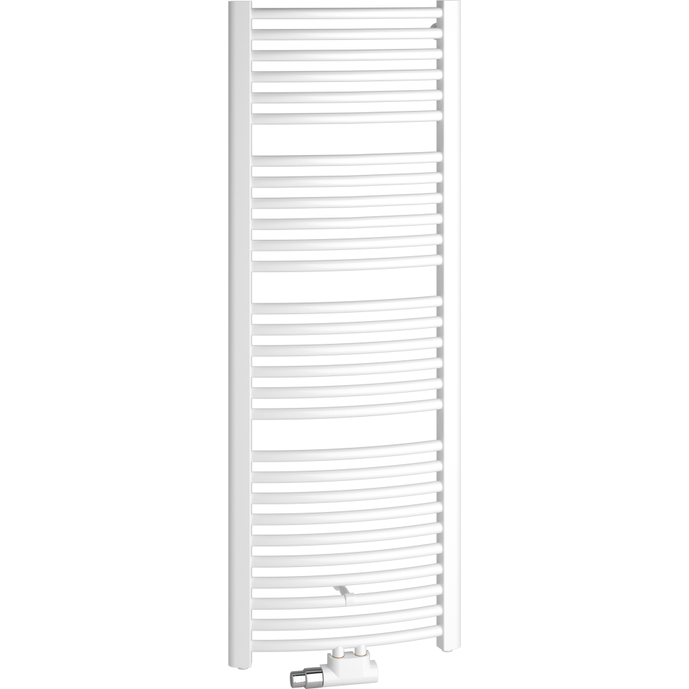Badheizkörper Basic-50 R RAL 9016 weiß gebogen