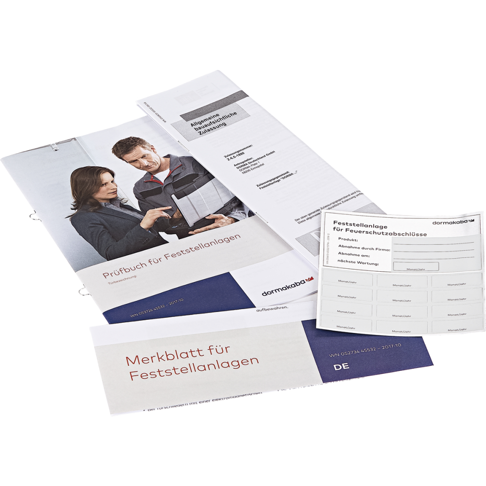 Zulassungs-Set für Feststellanlagen