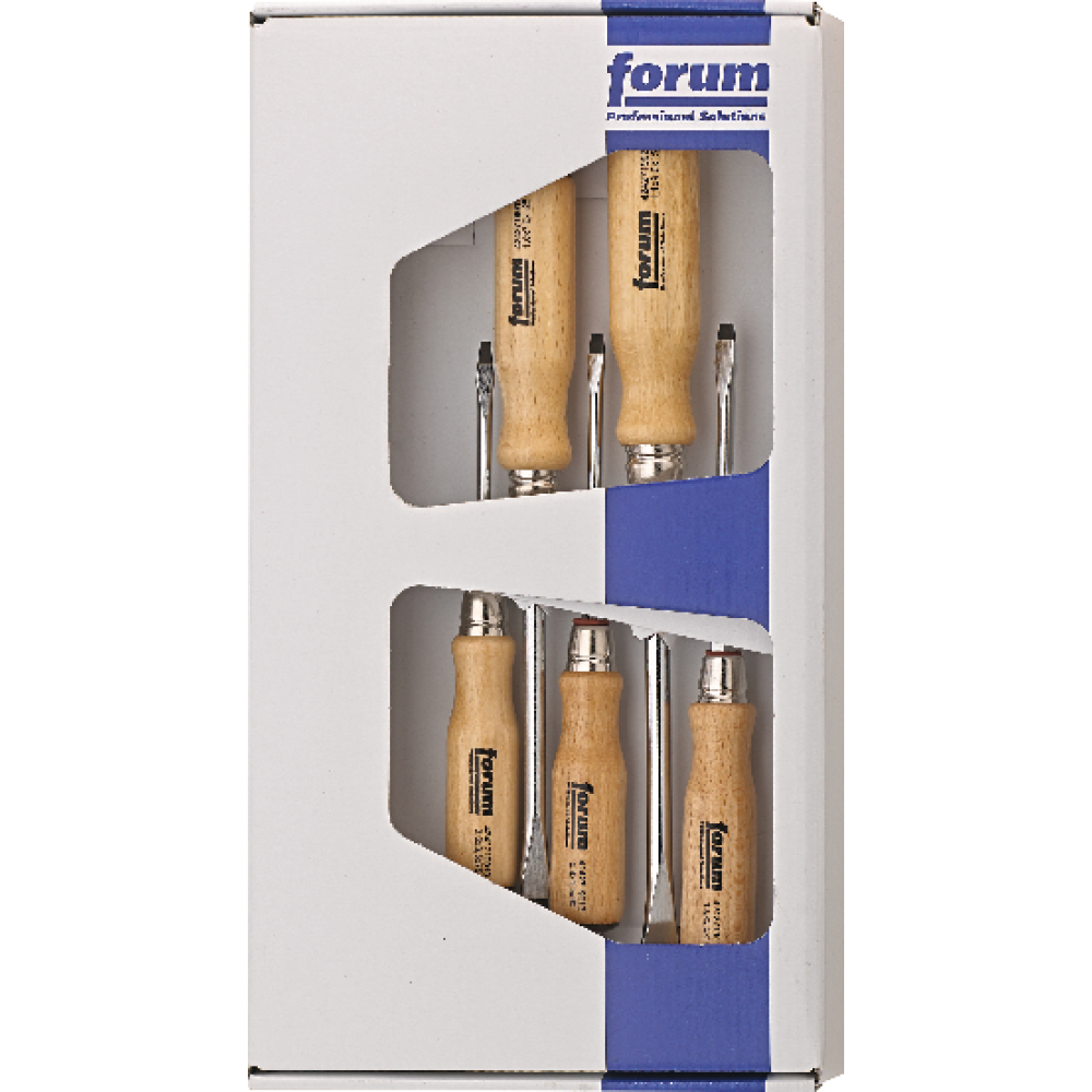 FORUM Schraubendreher-Satz Holz 5tlg. Schlitz