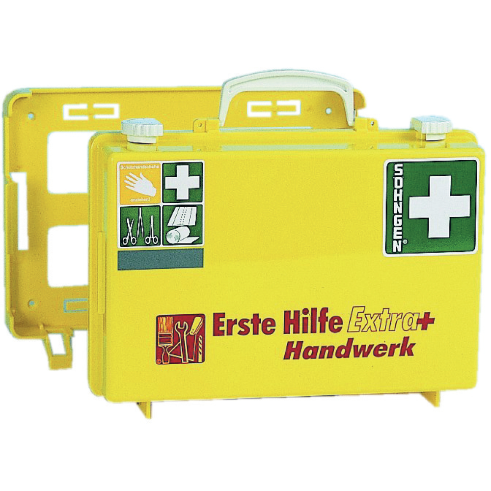 Söhngen Erste-Hilfe-Koffer SN-CD Extra+ Handwerk DIN 13157 gelb