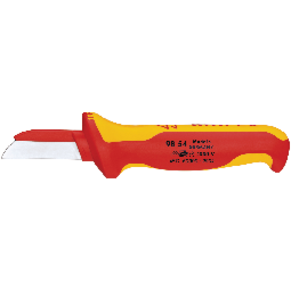 Knipex Kabelmesser VDE 180mm mit Klinge 50mm mit Kunststoffklingenrücken