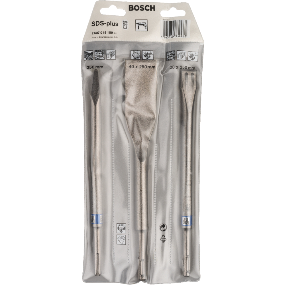 Meissel Set SDS-plus 3tlg 250mm Bosch