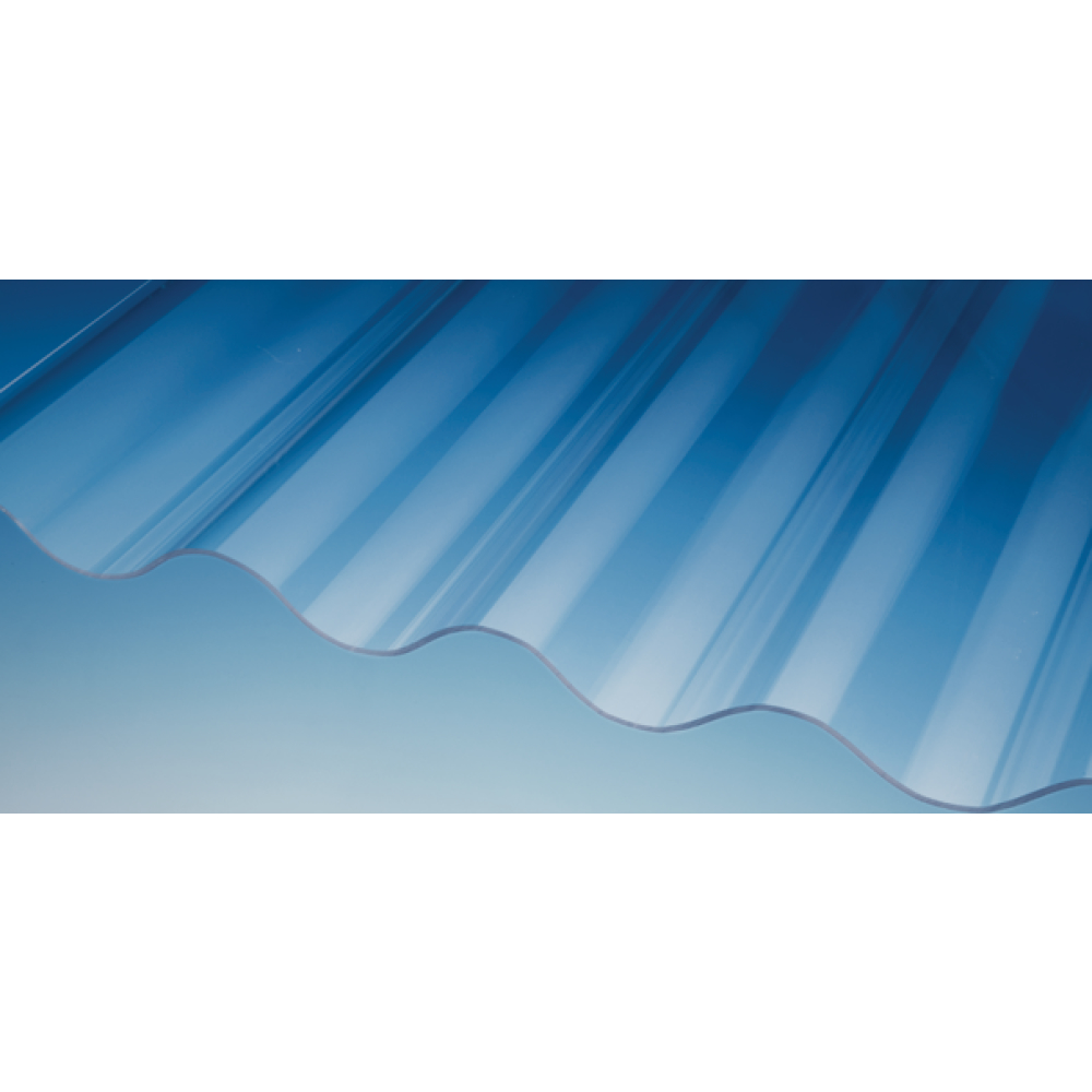 Wellpl. PLEXIGLAS® Resist 130/30 Rd farblos glatt