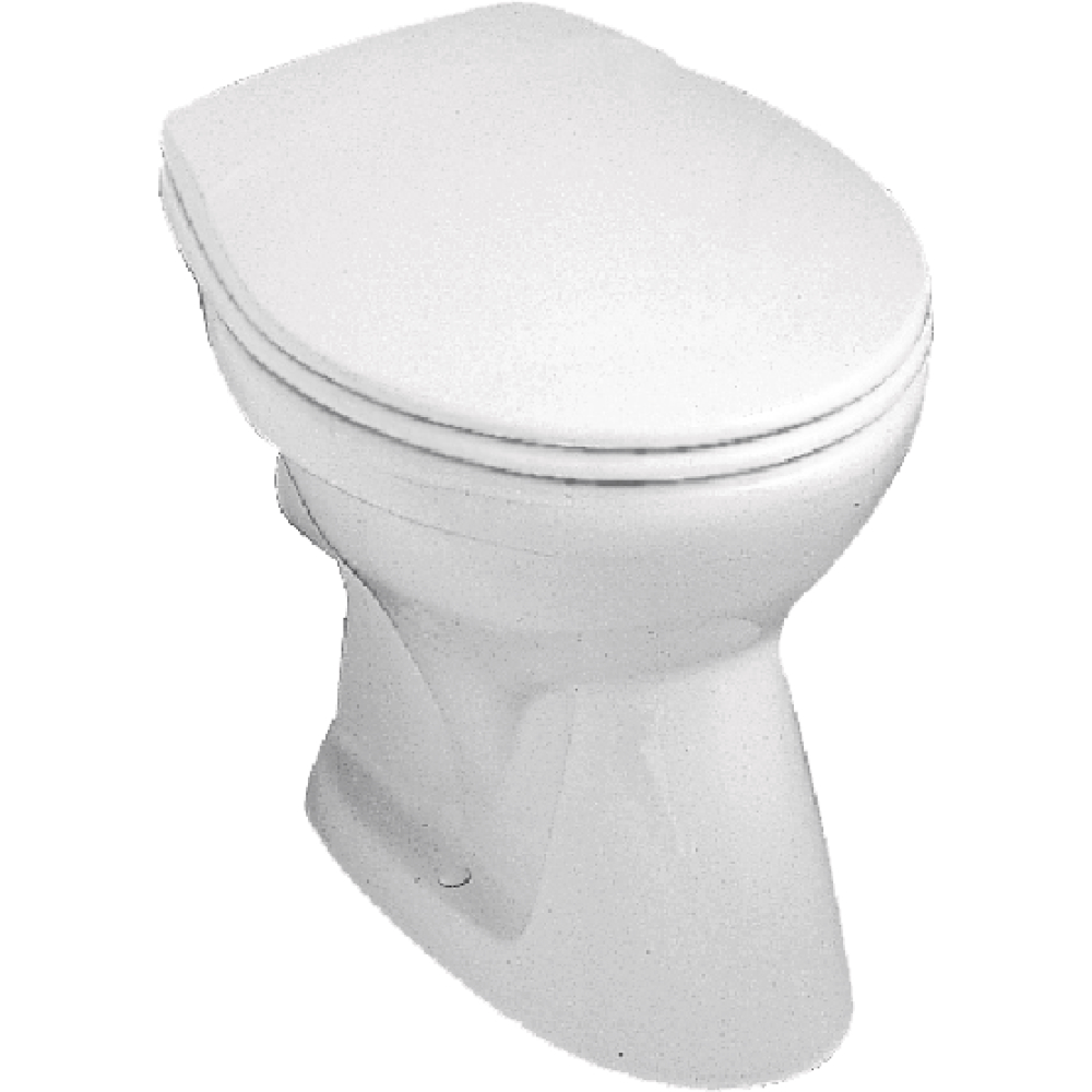 WC Saval tief weiß Standm. waag.