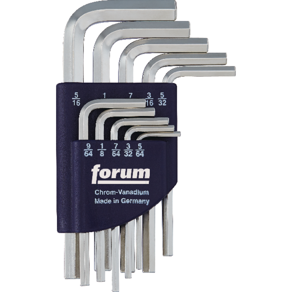 FORUM 6kt-Schl.-Satz DIN911 5/64-5/16" Halter