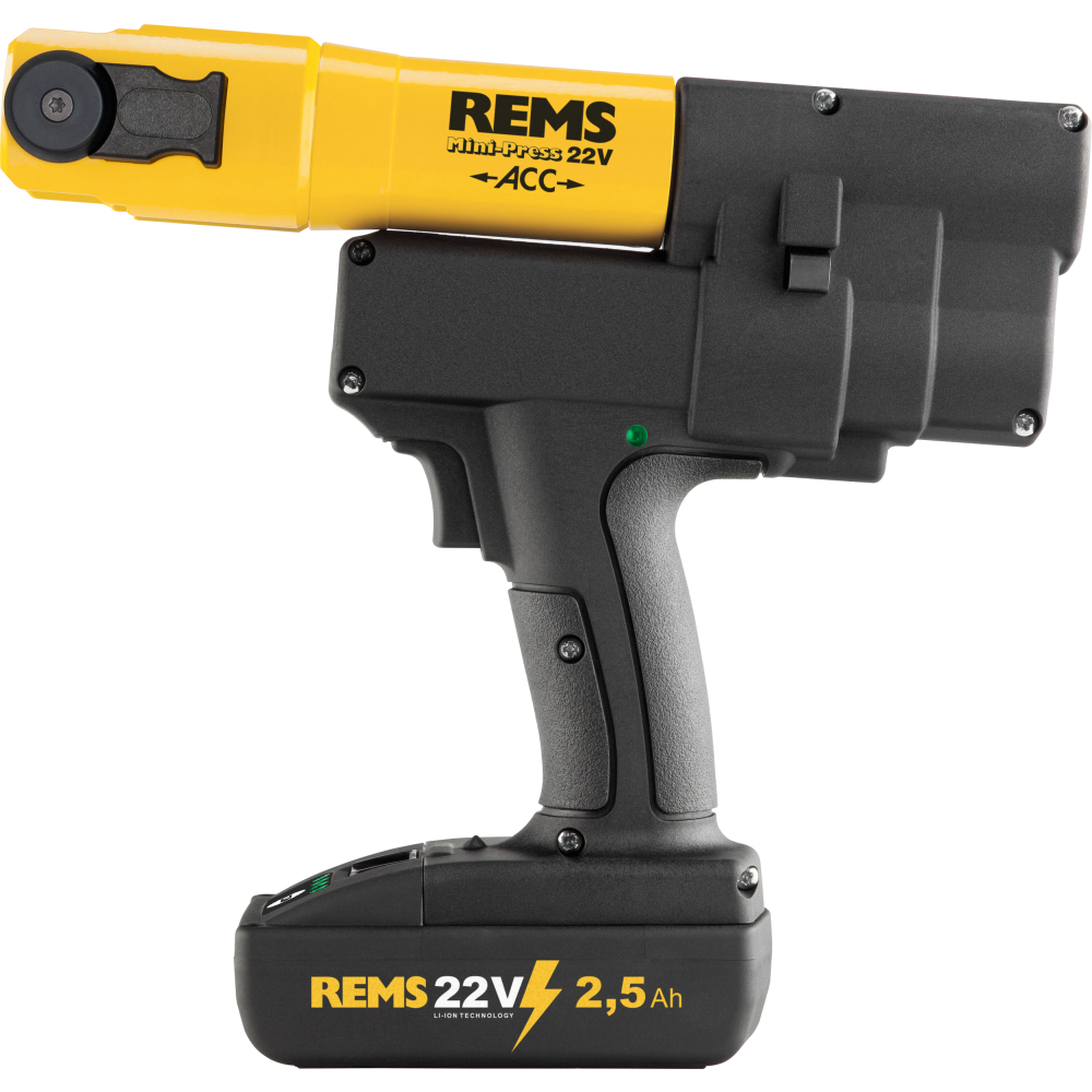 REMS Akku-Radialpresse 22kN mit Zwangsablauf Mini-Press 22V ACC