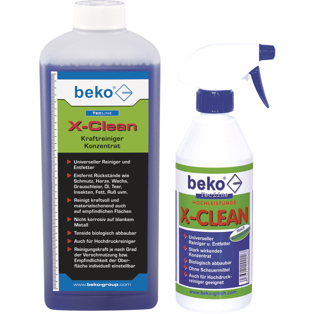 beko Reinigungskonzentrat X-Clean-Set 1000ml Entfetter+Reiniger