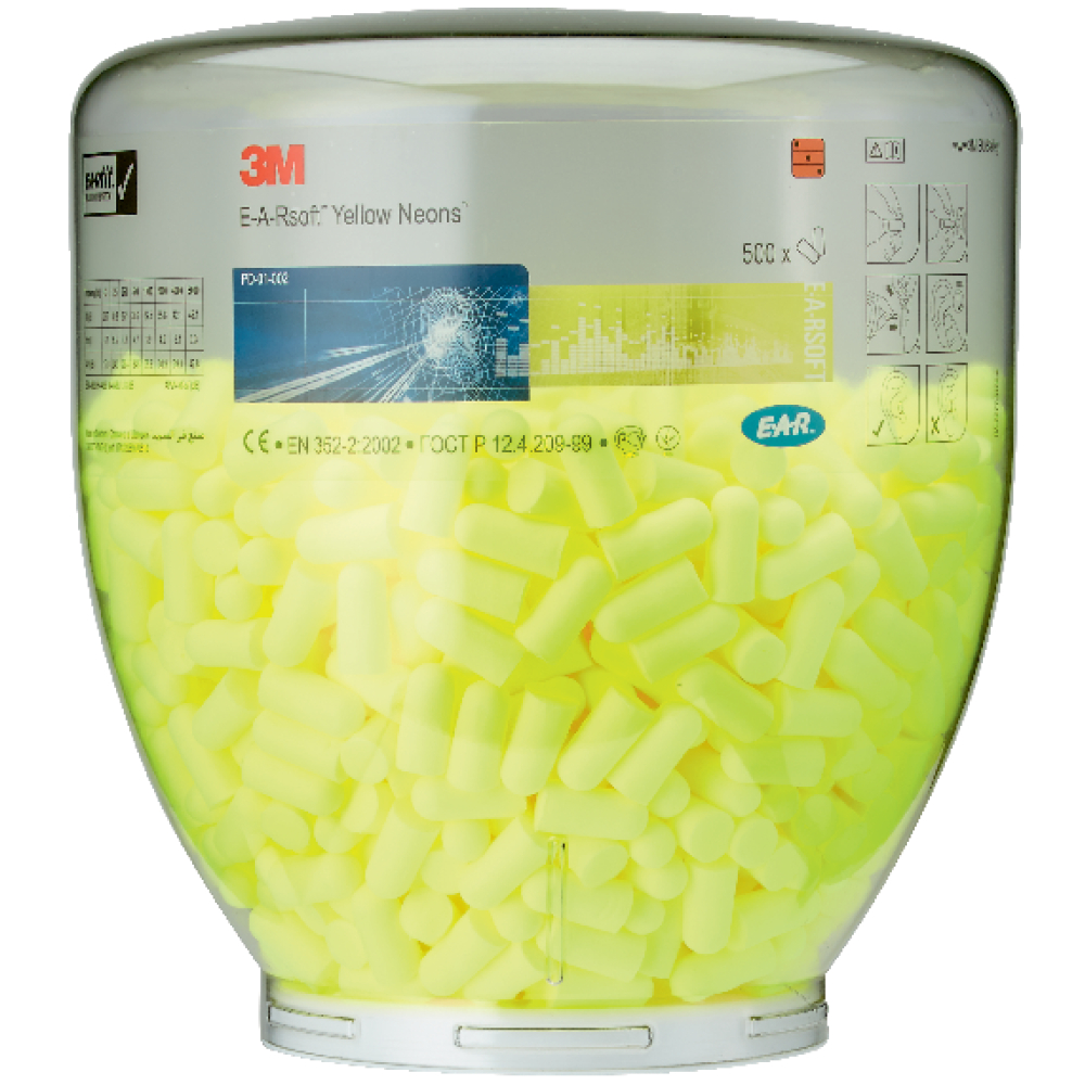 3M Gehörschutzstöpsel E-A-Rsoft Yellow Neons in Nachfüllflasche