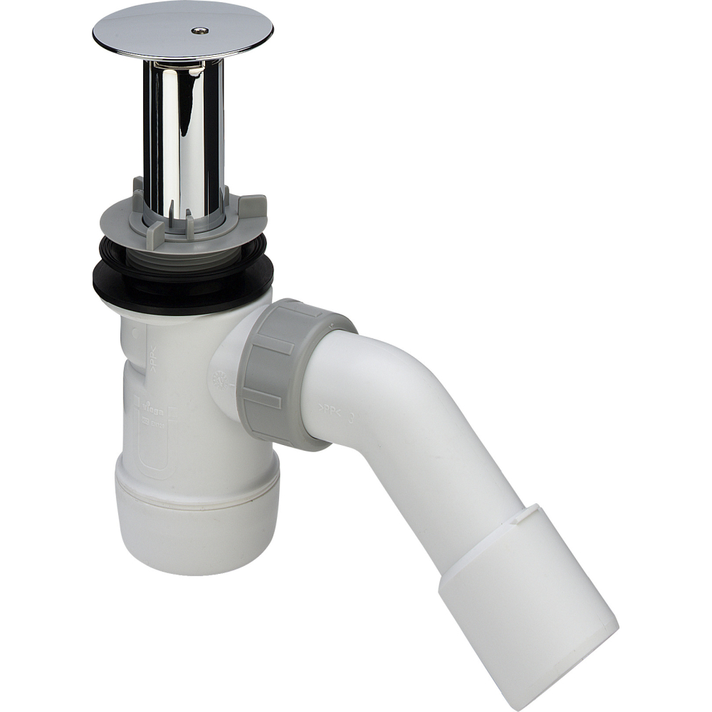 Viega Ablaufgarnitur Duoplex 6934 DN 40/50, 75x90mm, Kunststoff verchromt