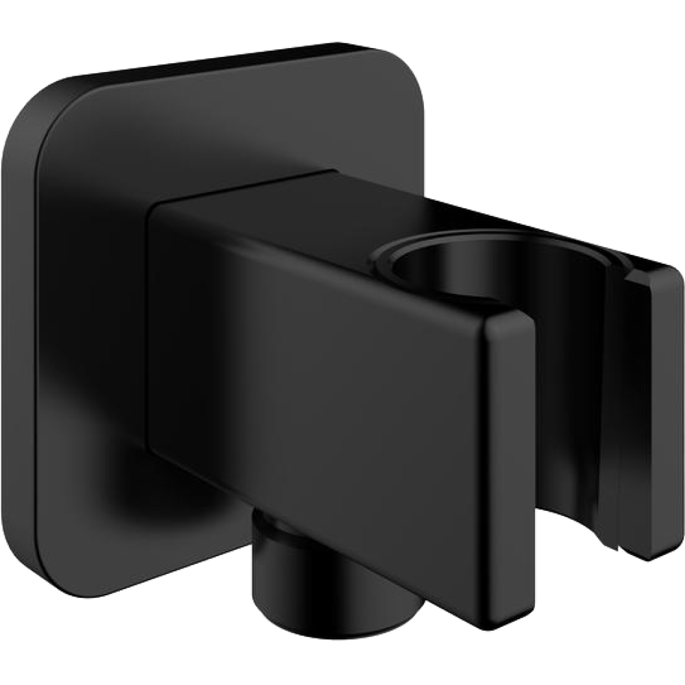 FORMAT Wandanschlussbogen softedge mit Halter, mattschwarz