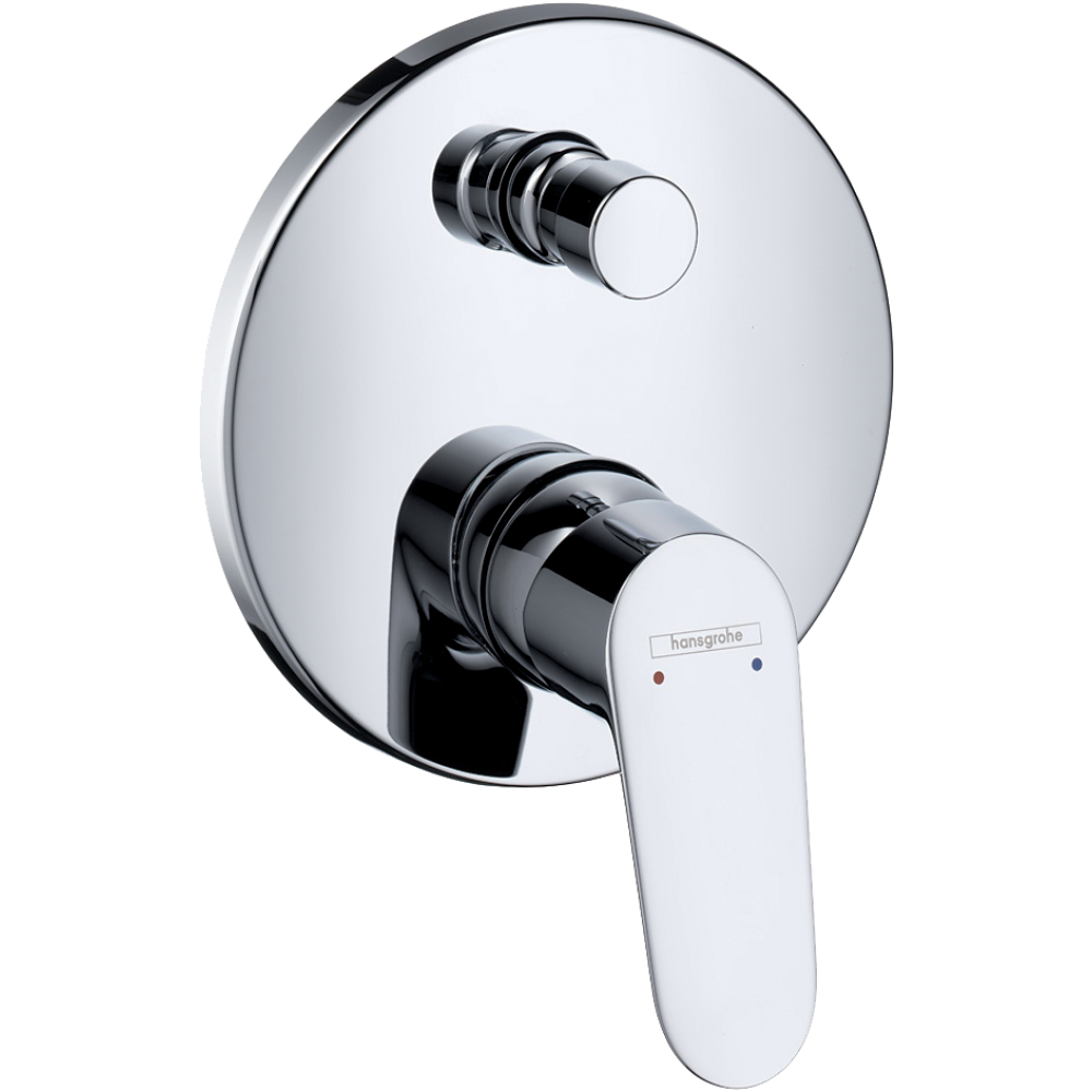 Wannenfertigmontageset Focus chrom 31945
